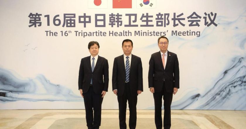 中日韩卫生部长会议14日举行 日媒：大陆仅派工作官员出席