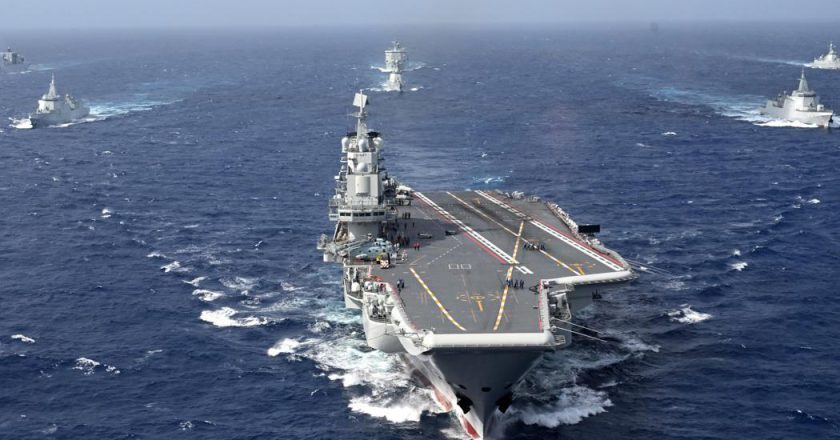 日方称大陆辽宁舰舰载机在太平洋实施起降训练约260次