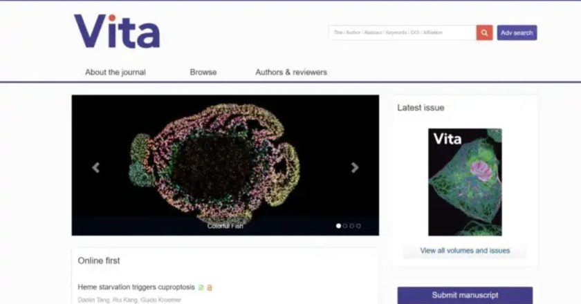 争科研国际话语权 大陆生科国际期刊Vita春季上线